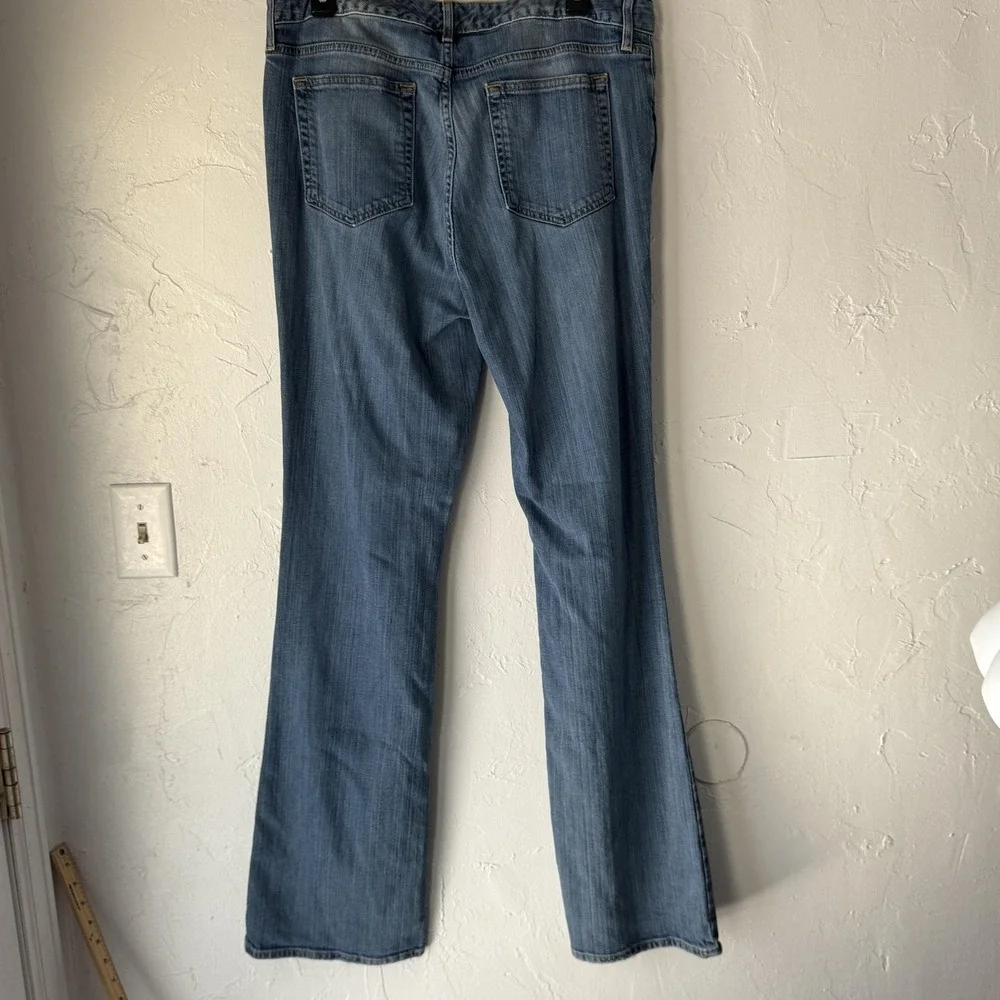 Eddie Bauer Jeans Y2k 12L Blue Bootcut Stretch Denim Five‎ Pocket Tall